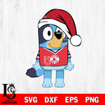 Boston Red Sox Bluey Dog Christmas Svg Eps Dxf Png File, Digital Download, Instant Download