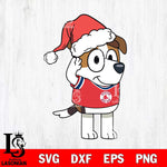 Boston Red Sox Bluey Jack Christmas Svg Eps Dxf Png File, Digital Download, Instant Download