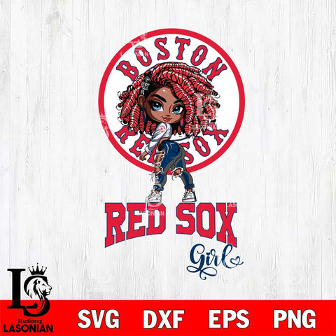 Boston Red Sox Fan Girl Svg Eps Dxf Png File, Digital Download, Instant Download