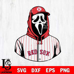 Boston Red Sox Ghostface 4 Svg Eps Dxf Png File, Digital Download, Instant Download