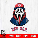 Boston Red Sox Ghostface 5 Svg Eps Dxf Png File, Digital Download, Instant Download