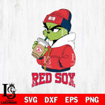 Boston Red Sox Grinch Bougie Christmas Cut Files Cricut, Svg Dxf Eps Png file , Silhouette