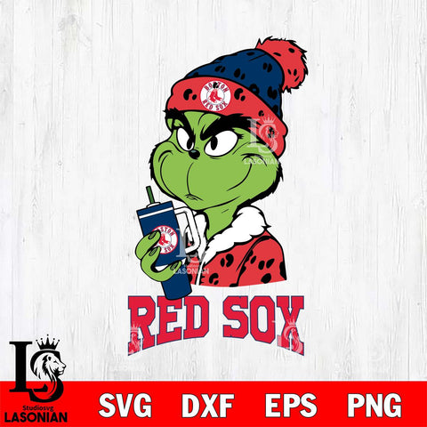 Boston Red Sox Grinch Bougie Leopard Svg Eps Dxf Png File, Digital Download, Instant Download