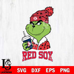 Boston Red Sox Grinch Cofffe Christmas Cut Files Cricut, Svg Dxf Eps Png file , Silhouette