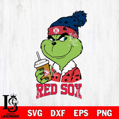 Boston Red Sox Grinch hat Svg Eps Dxf Png File, Digital Download, Instant Download