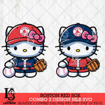 Boston Red Sox Hello Kitty Bundle 2 SVG Svg Eps Dxf Png File, Digital Download, Instant Download