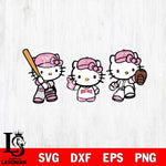 Boston Red Sox Hello Kitty Pink Baseball 12 Svg Eps Dxf Png File, MLB svg, Digital Download, Instant Download