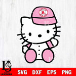 Boston Red Sox Hello Kitty Pink Baseball 5 Svg Eps Dxf Png File, MLB svg, Digital Download, Instant Download