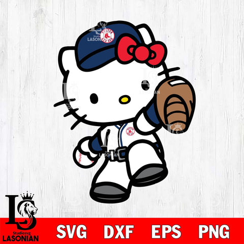 Boston Red Sox Hello Kitty sport 11 Svg Eps Dxf Png File, Digital Download, Instant Download