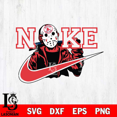 Boston Red Sox Jason Voorhees Nike Svg Eps Dxf Png File, Digital Download, Instant Download