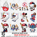 Boston Red Sox MLB Bundle 12 Svg Eps Dxf Png File, Digital Download, Instant Download