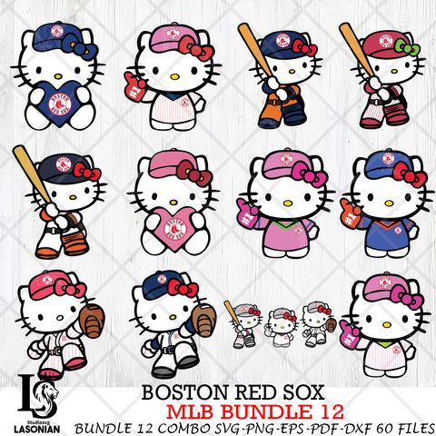Boston Red Sox MLB Bundle 12 Svg Eps Dxf Png File, Digital Download, Instant Download