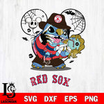 Boston Red Sox Stitch Freddy Krueger Halloween Svg Eps Dxf Png File, Digital Download, Instant Download