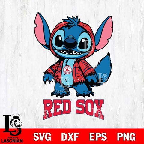 Boston Red Sox Stitch Halloween Svg Eps Dxf Png File, MLB svg, Digital Download, Instant Download