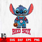 Boston Red Sox Stitch Horror Halloween Svg Eps Dxf Png File, MLB svg, Digital Download, Instant Download