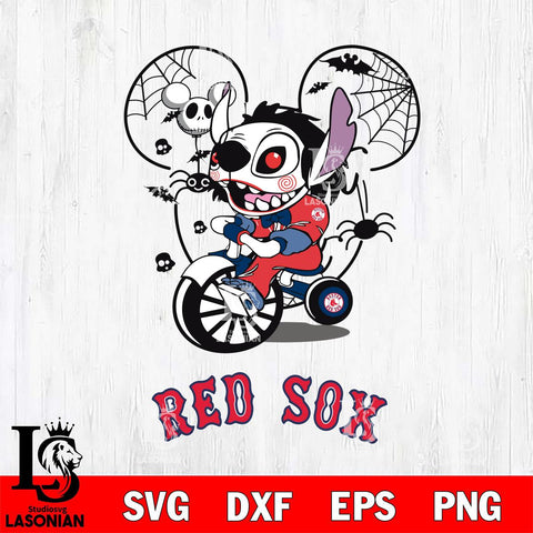 Boston Red Sox Stitch Jigsaws Halloween Svg Eps Dxf Png File, Digital Download, Instant Download