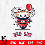 Boston Red Sox Stitch Pennywise Halloween Svg Eps Dxf Png File, Digital Download, Instant Download