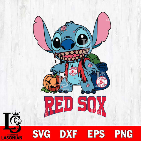 Boston Red Sox Stitch Zombie Svg Eps Dxf Png File, MLB svg, Digital Download, Instant Download