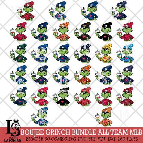 Boujee Grinch 11 MLB Svg Eps Dxf Png File, Digital Download, Instant Download