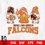 Bowling Green Falcons 3 Gnomes Football Svg Eps Dxf Png File, Digital Download, Instant Download