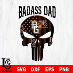 Bowling Green Falcons Badass Dad Svg Eps Dxf Png File, Digital Download, Instant Download