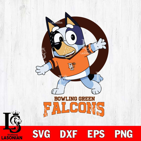 Bowling Green Falcons Bandit Heeler Rugby Svg Eps Dxf Png File, Digital Download ,Instant Download, Cricut File