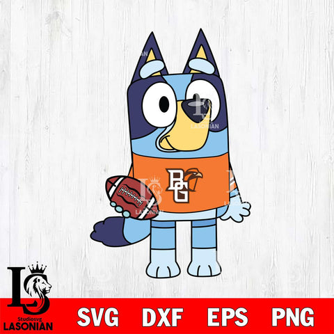 Bowling Green Falcons Bluey 2 Svg Eps Dxf Png File, Digital Download, Instant Download