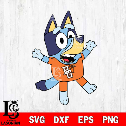 Bowling Green Falcons Bluey 3 Svg Eps Dxf Png File, Digital Download, Instant Download