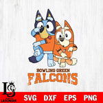 Bowling Green Falcons Bluey & Bingo Svg Eps Dxf Png File, NCAA svg, Digital Download, Instant Download