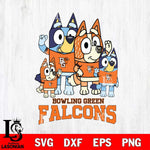 Bowling Green Falcons Bluey & Bingo 7 Svg Eps Dxf Png File, NCAA svg, Digital Download, Instant Download