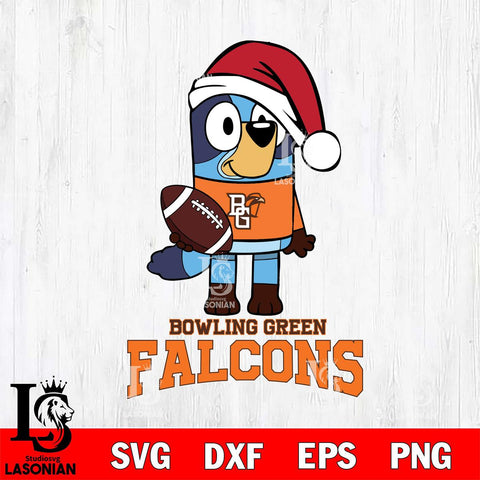 Bowling Green Falcons Bluey Christmas Svg Eps Dxf Png File, Digital Download