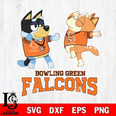 Bowling Green Falcons Bluey Dance Svg Eps Dxf Png File, Digital Download, Instant Download