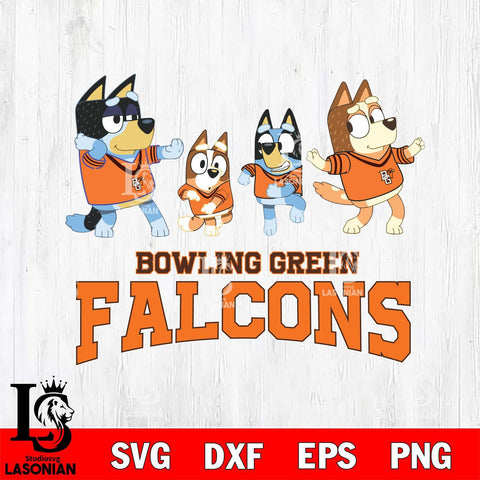 Bowling Green Falcons Bluey Dance Mode Squats Svg Eps Dxf Png File, Digital Download, Instant Download