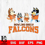 Bowling Green Falcons Bluey Dance Squats Svg Eps Dxf Png File, Digital Download, Instant Download