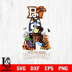 Bowling Green Falcons Bluey Halloween NCAA 2 Svg Eps Dxf Png File, Digital Download, Instant Download