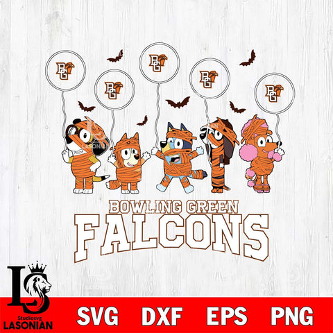 Bowling Green Falcons Bluey Halloween Spooky Svg Eps Dxf Png File, Digital Download, Instant Download