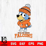 Bowling Green Falcons Bluey Hoodie Sport Svg Eps Dxf Png File, Digital Download ,Instant Download, Cricut File