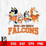 Bowling Green Falcons Bluey Mode Dance Squats Svg Eps Dxf Png File, Digital Download, Instant Download