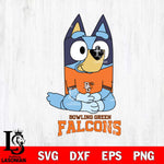 Bowling Green Falcons Bluey Styles Football Svg Eps Dxf Png File,NCAA Svg Files,Bluey svg ,Digital Download ,Instant Download, Cricut File