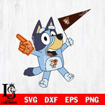 Bowling Green Falcons Bluey flag Svg Eps Dxf Png File, Digital Download, Instant Download