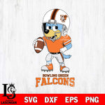 Bowling Green Falcons Bluey rugby Svg Eps Dxf Png File, Digital Download ,Instant Download, Cricut File