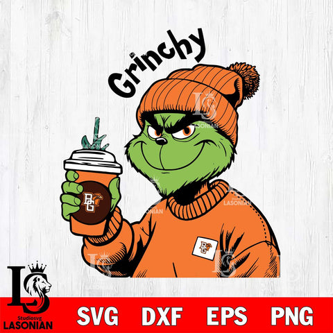 Bowling Green Falcons Boujee Grinch 10 Svg Eps Dxf Png File, Digital Download, Instant Download