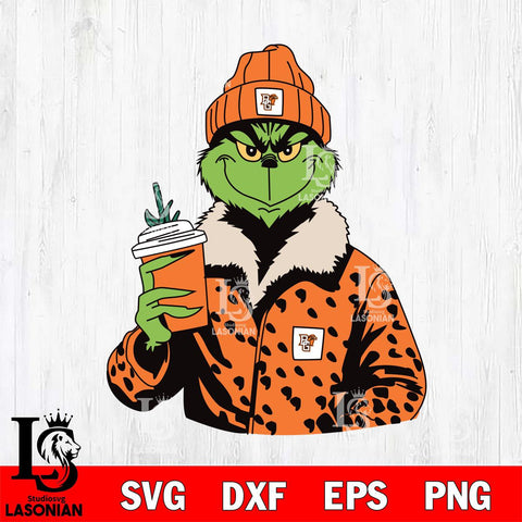 Bowling Green Falcons Boujee Grinch 12 Svg Eps Dxf Png File, Digital Download, Instant Download