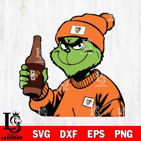 Bowling Green Falcons Boujee Grinch 5 Svg Eps Dxf Png File, Digital Download, Instant Download