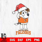 Bowling Green Falcons Christmas Bluey Jack Sport Cut Files,Bluey Cricut,Christmas Svg , Bluey svg , Digital Download, dxf eps png pdf file