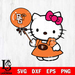 Bowling Green Falcons Cute Hello Kitty 2 Svg Eps Dxf Png File, Digital Download, Instant Download