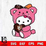 Bowling Green Falcons Cute Hello Kitty 3 Svg Eps Dxf Png File, Digital Download, Instant Download