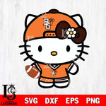 Bowling Green Falcons Cute Hello Kitty Football 10 Svg Eps Dxf Png File, NCAA svg, Digital Download, Instant Download