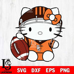 Bowling Green Falcons Cute Hello Kitty Football 5 Svg Eps Dxf Png File, NCAA svg, Digital Download, Instant Download