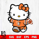 Bowling Green Falcons Cute Hello Kitty Football 7 Svg Eps Dxf Png File, NCAA svg, Digital Download, Instant Download